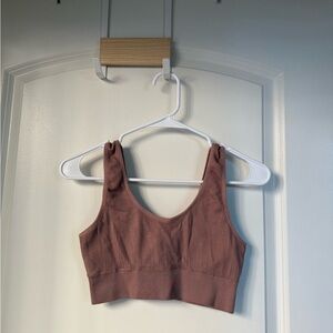 Aerie Ribbed Crop Top - Brown
